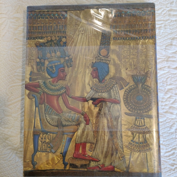 TUTANKHAMUN HIS TOMB AND ITS TREASURES I.E.S. EDWARDS HUGE HARDBOUND BOOK - Picture 2 of 6